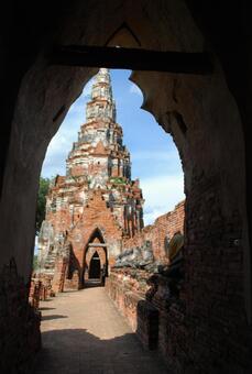 アユタヤ遺跡の写真
