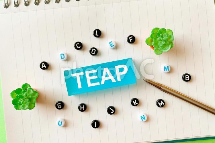 TEAPの英文字 英語,英語力,英語能力の写真素材