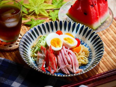 冷やし中華.2 冷やし中華.2 冷やし中華,冷麺,夏の写真素材