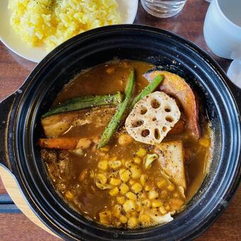 野菜づくし薬膳スープカレー 野菜,カレー,薬膳カレーの写真素材