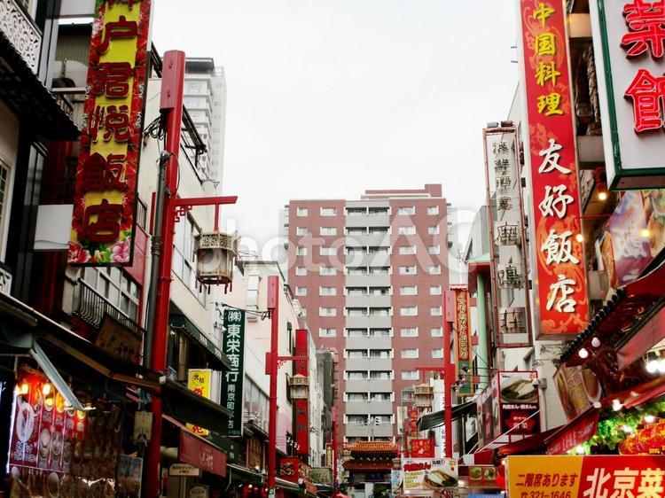 神戸元町商店街 神戸元町商店街,元町,看板の写真素材