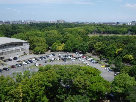 光が丘公園の駐車場 光が丘公園の駐車場 光が丘公園,駐車場,光が丘公園駐車場口の写真素材