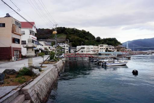 下蒲刈島三之瀬の街並み 下蒲刈島,三之瀬,街並みの写真素材