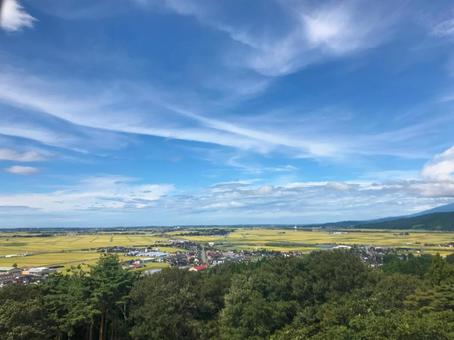 庄内平野と空の風景1 庄内平野と空の風景1の写真
