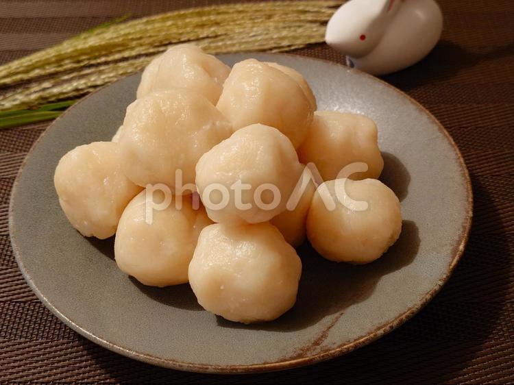 手作りお月見団子4 お月見,団子,すすきの写真素材