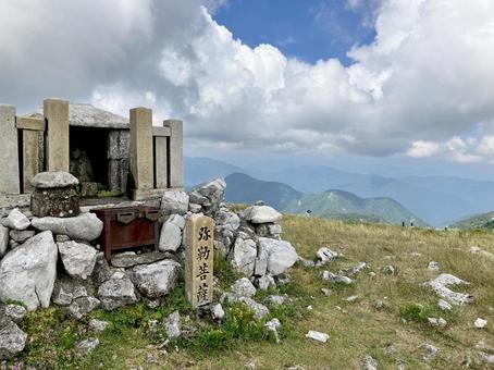 伊吹山山頂から 伊吹山山頂,伊吹山,山頂の写真素材