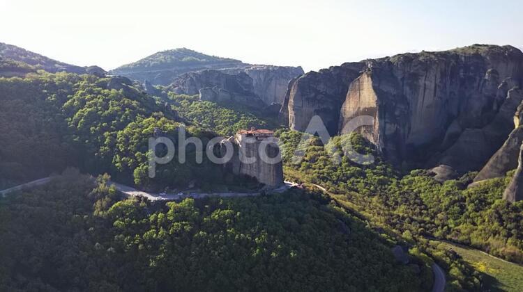 メテオラの修道院（ギリシャ） メテオラ,修道院,ギリシャの写真素材