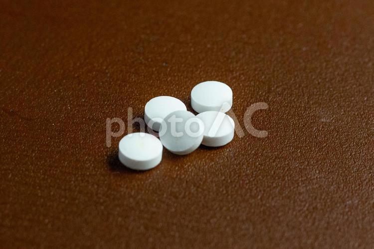 薬、白い錠剤 サプリメント,補助食品,薬の写真素材