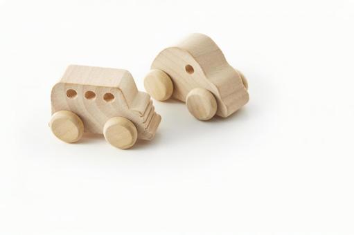 ミニチュアの木製の自動車 ミニチュア,木製,車の写真素材