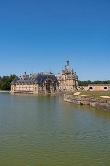 フランス シャンティイ城 フランス シャンティイ城 フランス,ヨーロッパ,海外の写真素材