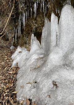 崖氷柱の写真