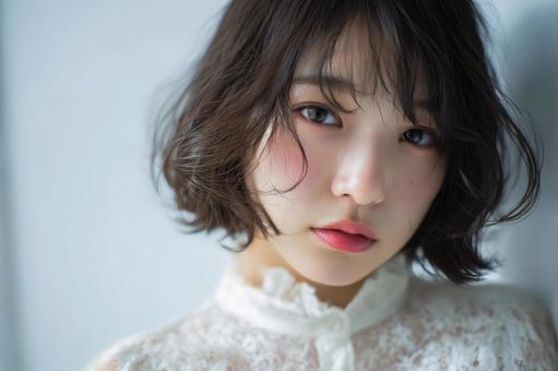 女性のアップ 女性のアップの写真