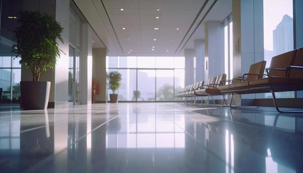 病院の待合室の写真