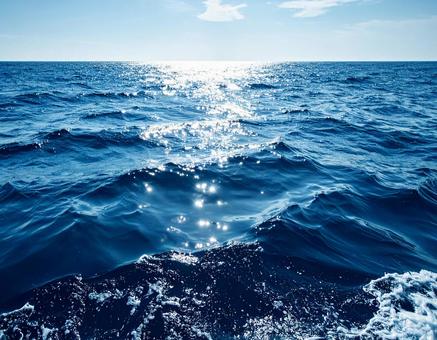 光る水面 光る水面の写真