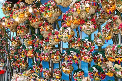 Rake Tori no Ichi December Business Prosperity Shrine Ennichi Oni Rake Tori no Ichi December Business Prosperity Shrine Ennichi Oni