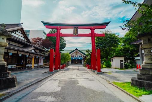 Photo, aomori, a shrine, zenchitori shrine, 