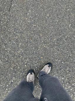 スニーカーで散歩 スニーカーで散歩 背景,デザイン,壁紙の写真素材