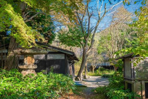 秋田の昔の街並み 秋田の昔の街並み 日本家屋,昔,黒壁の写真素材