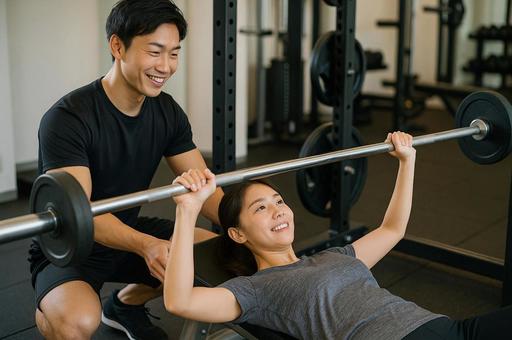 パーソナルトレーナーのレッスンの写真