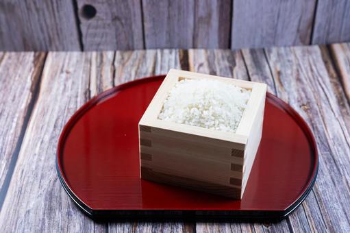 北海道産の「ゆめぴりか」の新米 お米,ごはん,主食の写真素材