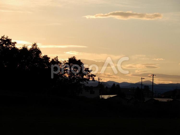 淡い夕焼け 抽象,鮮やか,インスタ映えの写真素材