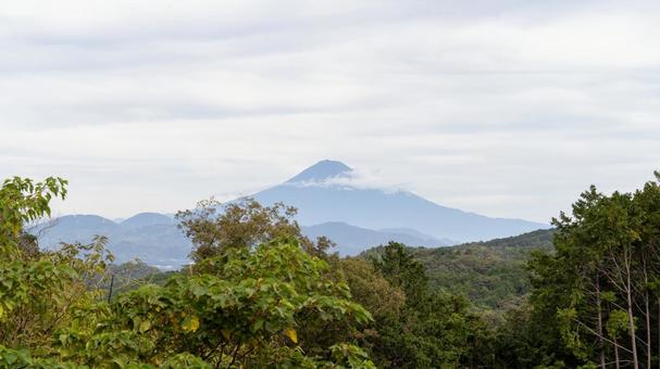 富士山1 富士山1 富士山,曇り,雲の写真素材