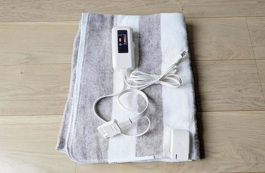 電気毛布で冬支度 電気毛布,冬支度,冬の写真素材