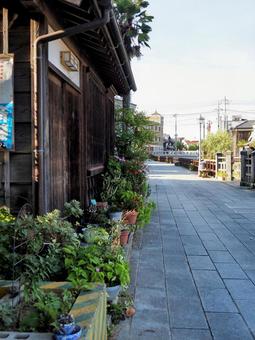小江戸佐原・川沿いのレトロな風景・香取市 小江戸佐原・川沿いのレトロな風景・香取市 佐原,小江戸,小野川の写真素材
