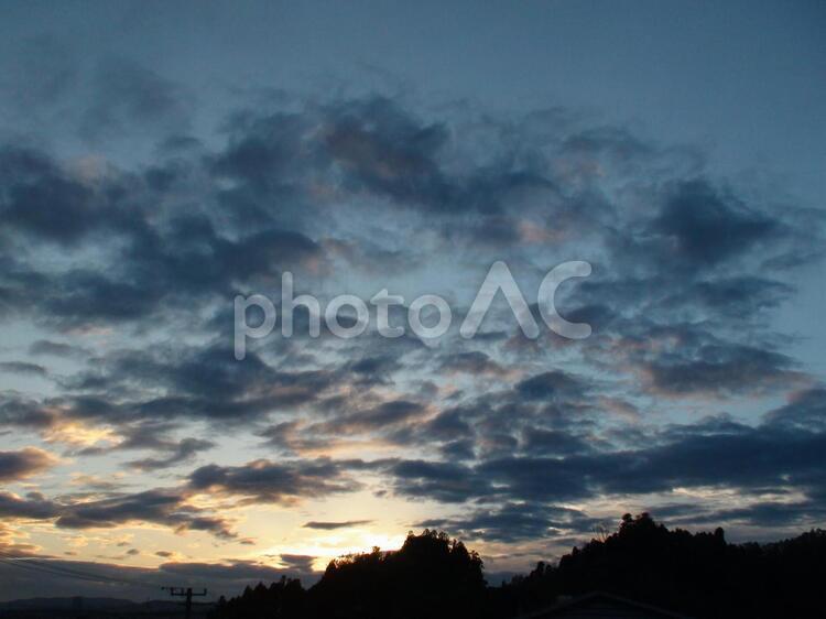 夕焼け 夕焼け,夕日,夕陽の写真素材