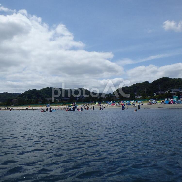 夏の日本の海と空 海,房総半島,夏の写真素材