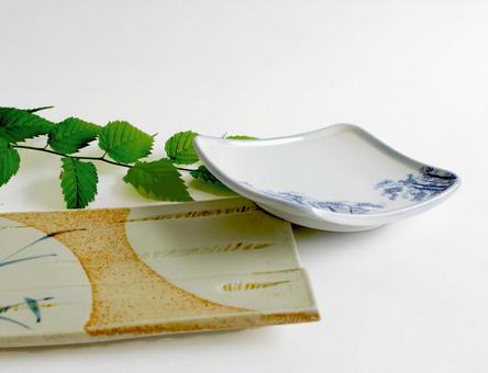 和皿 皿 陶器 和のイメージ 和皿 皿 陶器 和のイメージ 和食器,食器,和食の写真素材