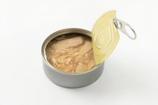 フタを開けたツナ缶 フタを開けたツナ缶 ツナ缶,ツナ,シーチキンの写真素材