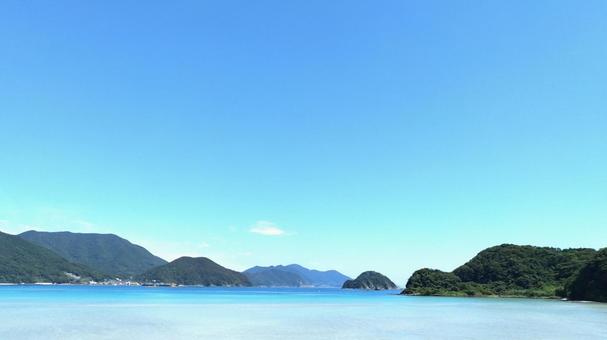 夏の空と海 夏の空と海の写真