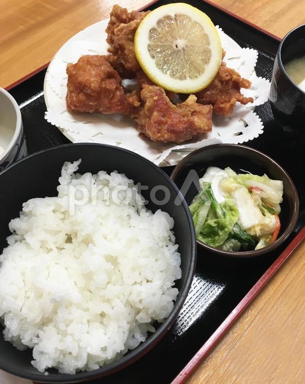 からあげ定食 からあげ定食,食べ物,料理の写真素材