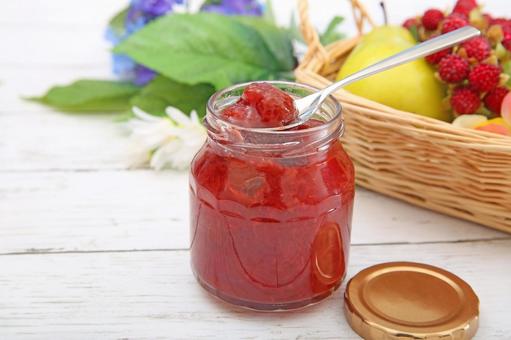 イチゴジャム イチゴジャム,ジャム,いちごの写真素材