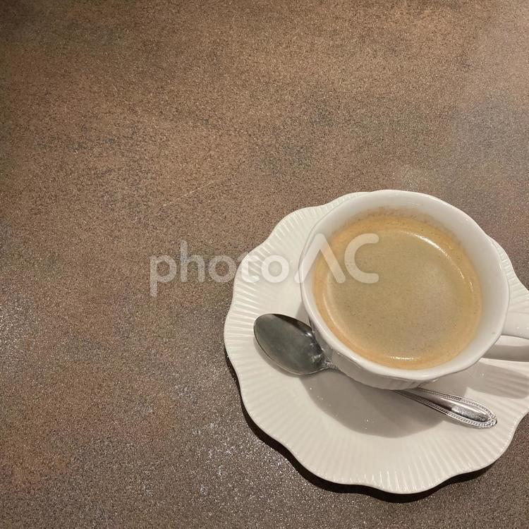 HOTコーヒー（ブラック）カフェ コーヒー,カフェ,珈琲の写真素材