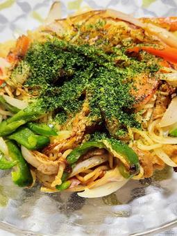 青のり多め焼きそば2 青のり多め焼きそば2の写真