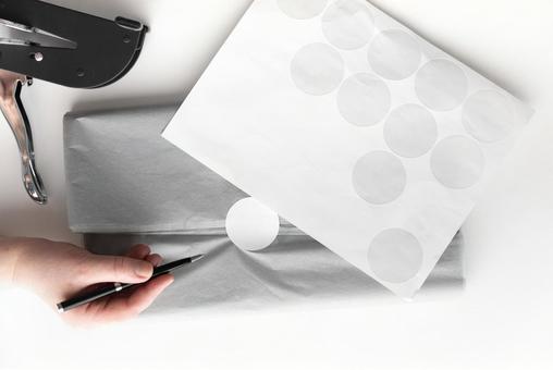 Photo, mock up, monument shooting, wrapping paper, 