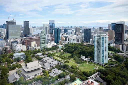 東京タワーから見た風景② 東京タワーから見た風景② 東京タワー,ビル,マンションの写真素材