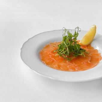 サーモンマリネ 手作り,美味しい,フレンチの写真素材