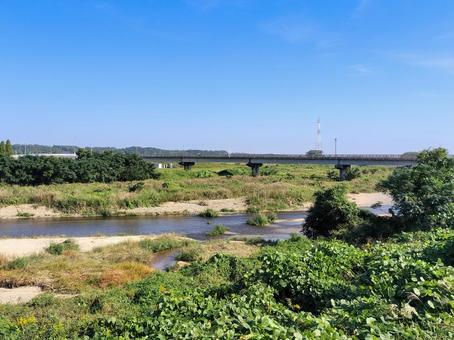 三重県鈴鹿市和泉町から見る安楽川と和泉橋 安楽川,和泉橋,三重県の写真素材