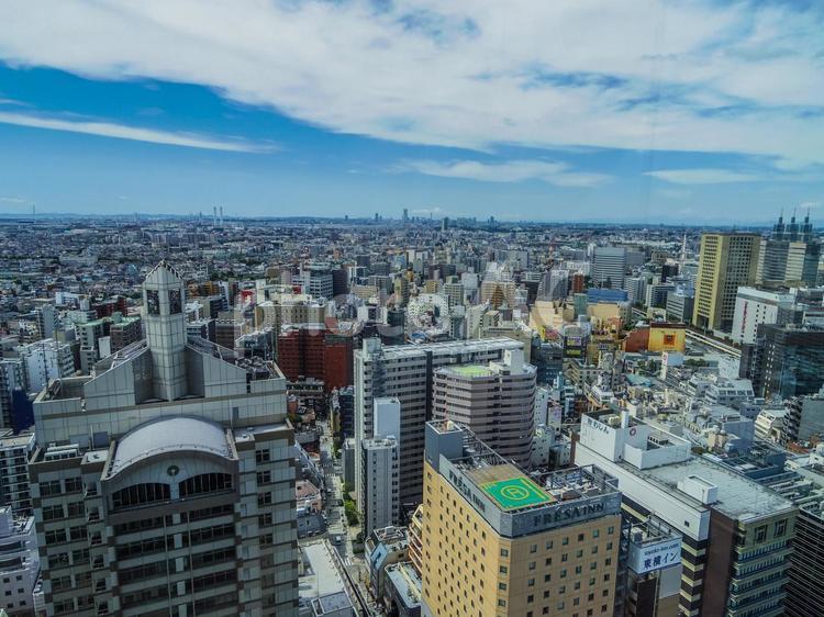 【神奈川県】川崎市役所・展望ロビー 川崎市役所,展望ロビー,展望台の写真素材