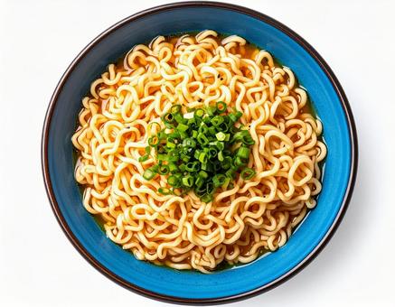 葱だけのシンプルなインスタントラーメン 葱だけのシンプルなインスタントラーメンの写真