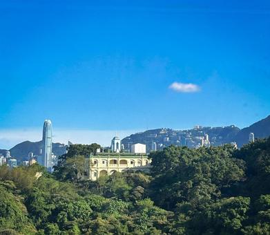 歴史的建物と高層ビルが並ぶ都市の風景 歴史的建物と高層ビルが並ぶ都市の風景の写真
