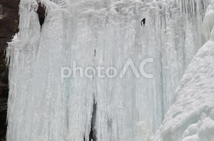 凍った御嶽山清滝 木曽,御嶽山,清滝の写真素材