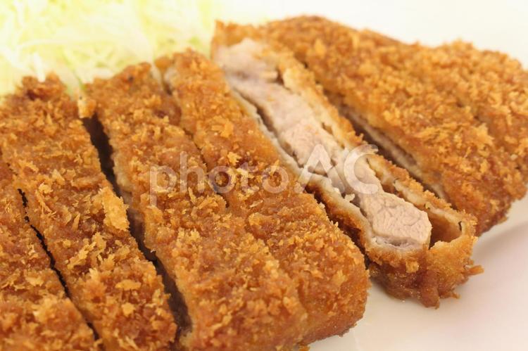 揚げたてとんかつ とんかつ,揚げたて,フライの写真素材