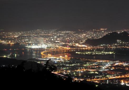 広島の夜景 広島の夜景の写真