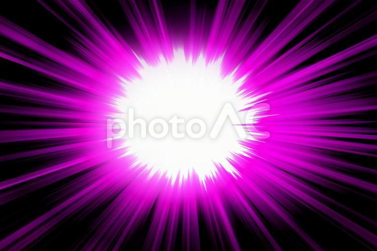 ピンク色の光の放射線・集中線 ピンク,桃色,ロゼの写真素材
