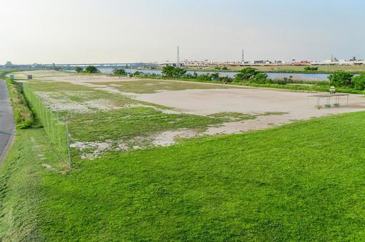 墨田区 墨田野球場Ａ面（東京） 墨田区,墨田野球場,野球場の写真素材