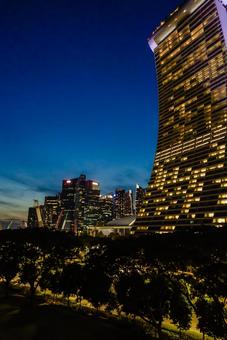 【シンガポール】マリーナベイサンズ シンガポール,マリーナベイサンズ,ベイフロントの写真素材